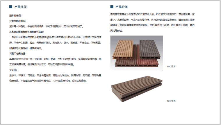 9-塑木产品性能