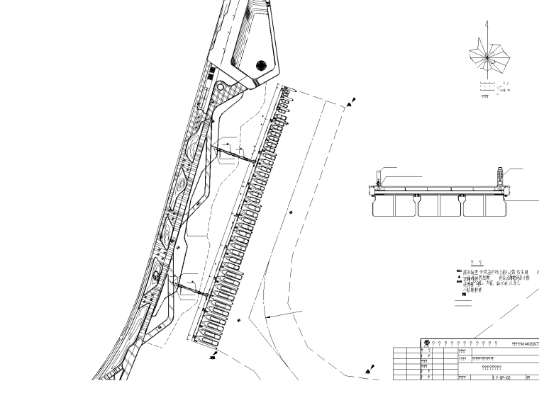 [广州]浮桥CAD全套施工图（电气 给排水 水工 总图）A-3 给排水图