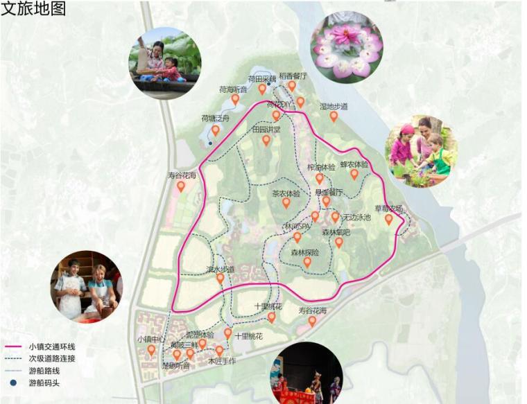 [湖北]郊野公园型康养文旅小镇规划设计-文旅地图
