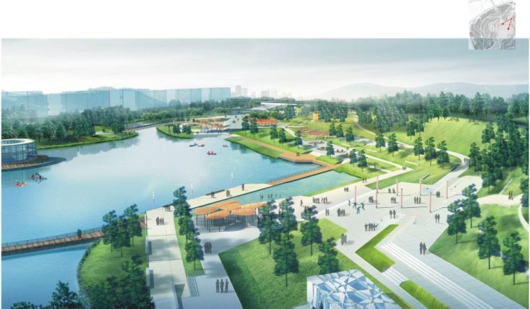 [黑龙江]哈尔滨“城市的活力源”体育公园-活力运动带效果图