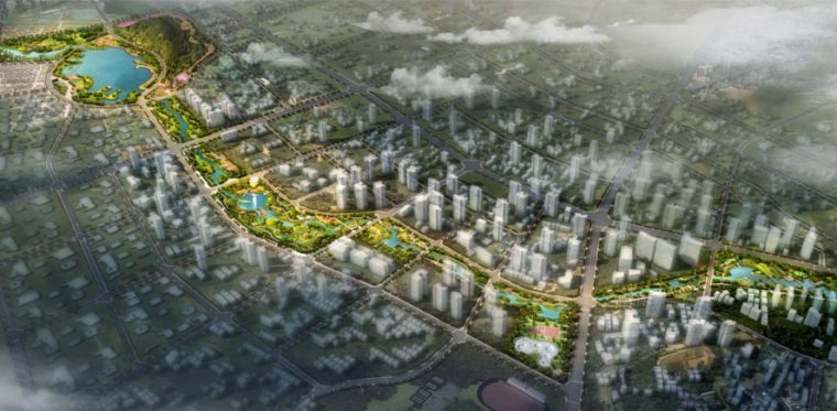 [深圳]两岸公共滨水绿带景观绿道设计HOPE-鸟瞰图