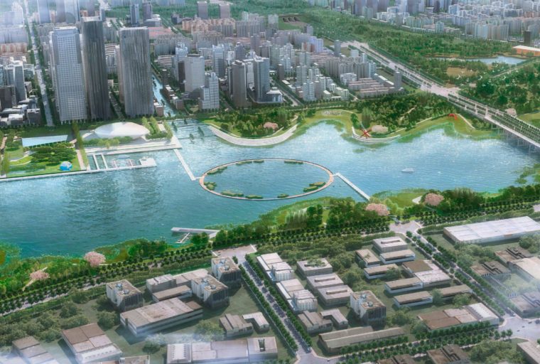 [江西]南昌城市生态湖泊公园景观设计方案-滨湖公园景观效果图