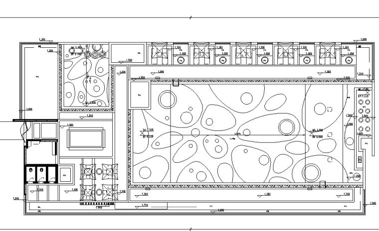 经典特色小型游泳池施工图设计 (2)