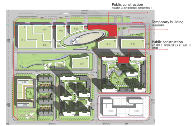 安徽合肥创新城混合用地商业住宅景观项目-销售展示中心平面图