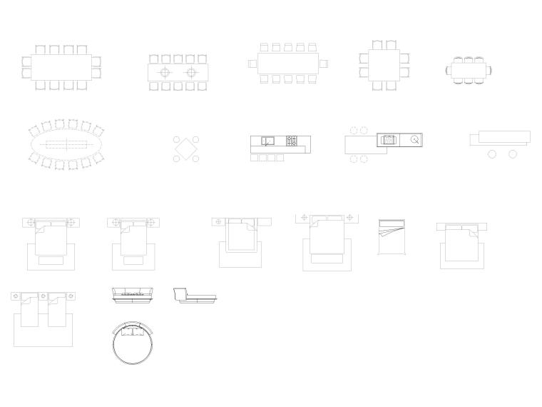 最新CAD图库（家具,植物,厨卫灯具,人物等）-通用CAD图库2