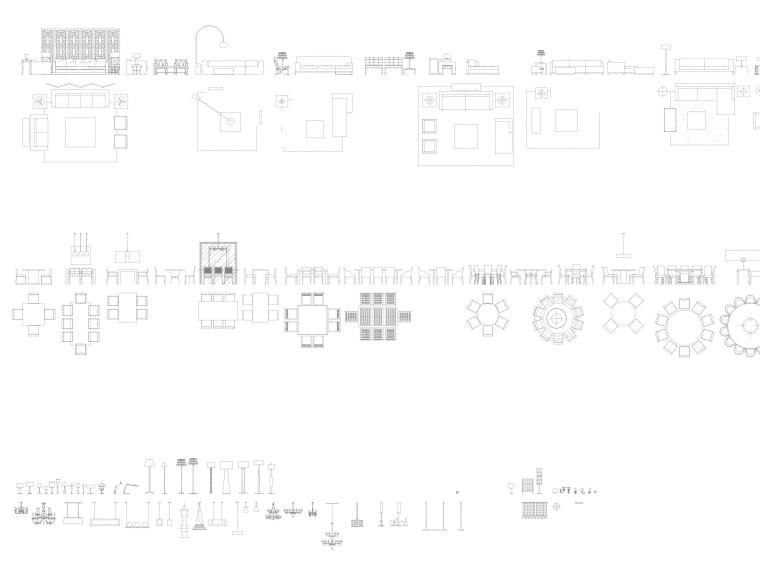 最新CAD图库（家具,植物,厨卫灯具,人物等）-通用CAD图库5