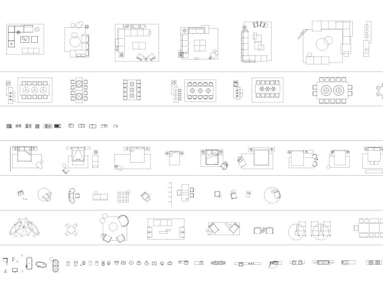 最新CAD图库（家具,植物,厨卫灯具,人物等）-通用CAD图库6