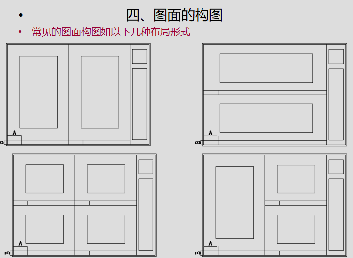 室内装饰施工图设计培训讲义（102页）-常见的图面构图布局形式