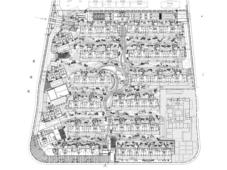 宁波湾头居住区景观设计CAD施工图