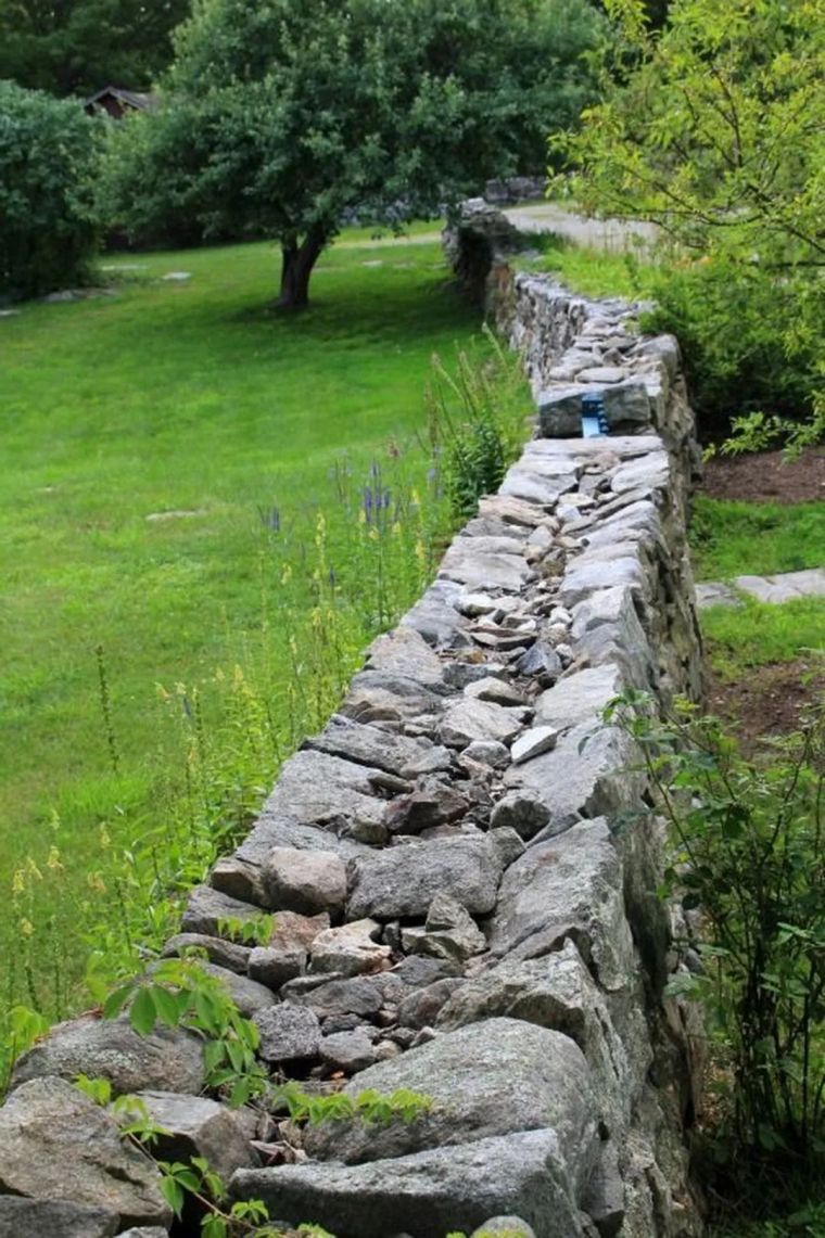 景观中常用到的元素-干垒石墙