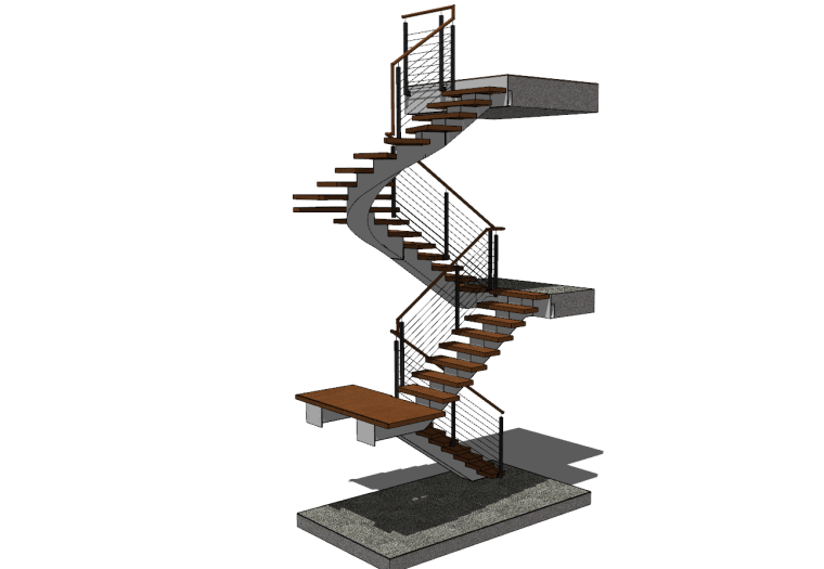 十四套楼梯SU模型设计文件分享