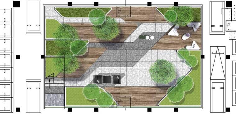 生态自然庭院及屋顶花园景观方案-VIP景观网